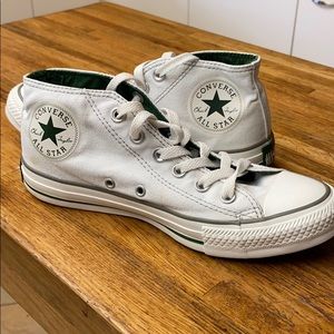 White Mid Tops Converse All Stars